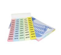 FLOJIM Pack 2 Talonarios Rifas - DINA5 500 Tiras de 10 Numeros