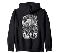 Flokis Shipyard Longships Nacido De La Locura Sudadera con Capucha