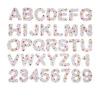 FLOKLAND PRINTED FELT Letras fieltro, Abecedario fieltro, Alfabeto fieltro, Números fieltro, Fieltro manualidades, Fieltro estampado, Fieltro poliéster, Piezas fieltro, Kit fieltro, Tela fieltro