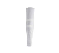 FLOKY 1pz Manguito No Strain Evolution Multideporte. Tenis Pádel Baloncesto. Reduce Vibraciones, sostiene Codo y antebrazo. Manguito de Compresión, estabiliza tendones y músculos, Color blanco., L/XL