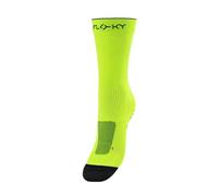FLOKY Calcetín Run Up Medium, amarillo FLUO, 36-39