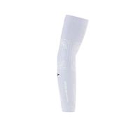 Floky No Strain 2pcs manga deportiva biomecánica Tenis, pádel, baloncesto Reduce las vibraciones, apoya el codo y el antebrazo. Manga de compresión, estabiliza tendones y músculos, blanco, L-XL