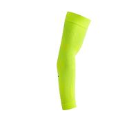 FLOKY No Strain 2pcs Manguito Deporte Biomecánico Tenis, Padel, Baloncesto Reduce las Vibraciones, Apoya el Codera y el antebrazo, estabiliza tendones y músculos, amarillo FLUO, M/L