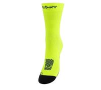 FLOKY - Run Up Medium 25 - Calcetines biomecánicos deportivos - Amarillo neón - Talla M/L