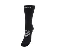 FLOKY S-Mash 2.0 Calcetines biomecánicos Tenis y Padel Antideslizante Protección Tobillo y tendón de Aquiles, Negro, M/L