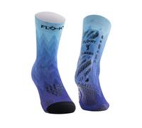 FLOKY S-Mash 3D Calcetines Padel Biomecánicos Calcetín Tenis y Padel Antideslizante Tobillo Estabilizado Protector del tendón de Aquiles Soporte de Plantilla para Comodidad y Recuperación, Ice Comet