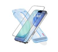 FLOLAB NanoArmour ONETIME PRO - Protector de pantalla para iPhone 17, antirreflectante, PolarSpectra Anti-Rainbow, vidrio templado, ultra transparente, borde infinito, fácil instalación, borde