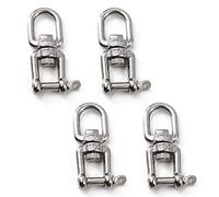 Flomore Conectores de cadena de anclaje para barco de acero inoxidable 304 M6 (4 unidades)