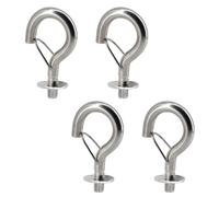 Flomore Ganchos para colgar con pernos M10 de acero inoxidable 304, ganchos de almacenamiento para toldo, gancho para saco de arena para hamaca, saco de arena, sillas columpios, estante