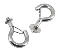 Flomore Ganchos para colgar con pernos M12 de acero inoxidable 304, ganchos de almacenamiento, ganchos para toldo, gancho para saco de arena para hamaca, saco de arena, sillas columpios, estante