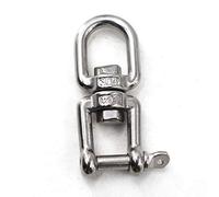 Flomore Grillete giratorio M10 de mandíbula y ojo de acero inoxidable 304 conectores de cadena de anclaje para barco (paquete de 1)