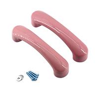 Flomore Rosado Perilla del gabinete Tiradores de cerámica Tirador de la manija para los cajones de la cómoda para niños (Paquete de 2 Tornillos incluidos)