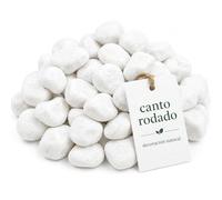 flonatur. Piedra mármol Canto rodado Blanco Saco de 25Kg, Piedra Decorativa para Jardin o Espacios Exteriores. (20/25)