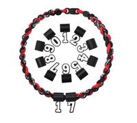 Flongo Collar de béisbol para niños - Cadena deportiva con triple cuerda Tornado con colgante de cruz, joya inspirada para niños de 8 a 12 años (I CAN DO ALL THINGS PHL 4:13), Einheitsgröße, Silicona