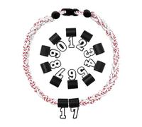 Flongo Collar de béisbol para niños - Cadena deportiva con triple cuerda Tornado con colgante de cruz, joya inspirada para niños de 8 a 12 años (I CAN DO ALL THINGS PHL 4:13), Einheitsgröße, Silicona