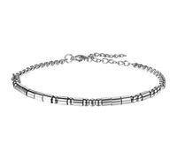 Flongo Morsecode Pulsera dorada para mujer: Never Give Up - Pulsera motivación de acero inoxidable chapado en oro - Ajustable 19 cm + 5 cm - Regalo inspirador - Mensaje secreto - Joyería unisex, Acero