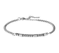 Flongo Morsecode Pulsera dorada para mujer: Never Give Up - Pulsera motivación de acero inoxidable chapado en oro - Ajustable 19 cm + 5 cm - Regalo inspirador - Mensaje secreto - Joyería unisex, Acero