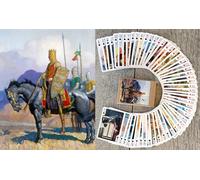 FLONZGIFT Knight Romance - Juego de cartas (baraja de póquer, 54 cartas todas diferentes) Romance caballero Quest, piratas y otros cuentos de hadas, ilustración de libro vintage