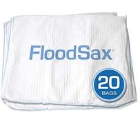 FloodSax FS20R Barrera de inundación Absorbente de Agua, 19 x 20 Pulgadas, Blanco, pack de 20