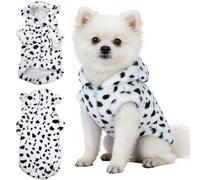 floofelove Ropa de invierno acolchada para perros con capucha para perros (11-14 libras), abrigo de invierno cálido para perros pequeños (pecho de 20 pulgadas)