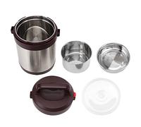 Floolinct 54OZ ThermoFood Jar For Hot Food, 3 Tier BentoFoodWide Mouth Insulated Stackable FoodContainers Hot Cold lunch box for Students Work (Color acero inoxidable.)