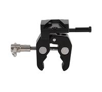 Floolinct Adaptador Batería V Lock con Pinza de Cangrejo en Aleación de Aluminio para Trípode, Soporte de Luz y Varilla - Rango 1245 mm