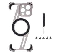 Floolinct Caja del teléfono Kickstand Frameless Ultra Thin Metal A Prueba de Golpes Parachoques para 16 Pro MAX