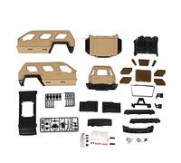 Floolinct Carcasa del Cuerpo Distancia Entre Ejes de 324 mm Carcasa del Coche RC de plástico rígido Amarillo Desierto 1/10 Actualización Decorativa RC para entusiastas de los automóviles