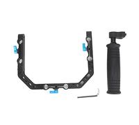 Floolinct FOTGA DP3000 Soporte de Jaula en C para Cámara DSLR con Mango Superior Negro y de Varilla de 15 mm