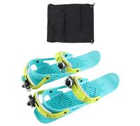Floolinct Mini Ski Skates Ajustables para Niños - Patines de Esquí Cortos con Fijación Universal, Ideales para Pendientes y Nieve (Vistosa)