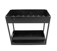Floolinct Organizador Extraíble para Bajo Fregadero con Cajones Deslizantes en Hips Reciclable - Ideal para Cocina, Baño y Despensa (Negra)