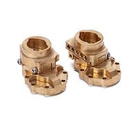 Floolinct RC Brass Rear Inner Portal Housing Cover and Drive Axle Mounts for -4 RC Car Upgrade Climbing Ability Fit Gold