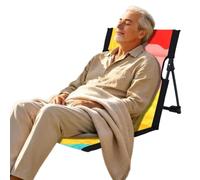 Floor Chair with Back Support, Heavy-Duty Padded Outdoor Recliner