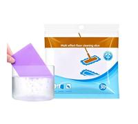 Floor Cleaner Tablets for Mopping,30 Pack Quick Shine Laminate Floor Cleaner Finish,Multi-Purpose Water Soluble Tablets Sheets,Drying Stain Remover for Hardwood Laminate Tile Wall Dust Grease Removal