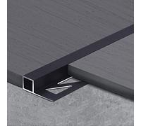 Floor Cover Strap for Gap Connection,Multi-Functional Flooring Transition Strips, Dirt-Resistant Edge Decoration, Customizable & Easy to Clean(Black)