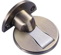 Floor Door Stoppers,Door Stop 304 Stainless Steel Floor Door Stop No Punch Dual Purpose Multicolor(Green Bronze)