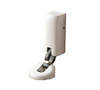 Floor Door Stoppers,Punch-Free Hydraulic Buffer Door Suction Floor Suction Anti-Collision Door Stopper for Wall and Floor Mounting Keep Doors Open(White)