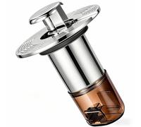 Floor Drain Cover, Automatic Odor Block System, Backflow Preventer Drain Device, 3.39x2.76 Inches Floating Seal Protection Design, Minimal Bathroom Utility Style for Home Restroom Use
