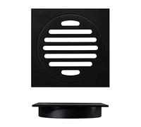 floor drain,shower floor drain,Square Shower Drain 110mm Brass Floor Drain Black Shower Floor Drain Large Flow Bathroom Shower Waste Drain with Removable Cover