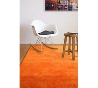 floor factory Alfombra Gabbeh Karma Naranja 120x170 cm moqueta Hecha a Mano de Pura Lana Virgen