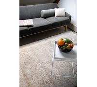 floor factory Alfombra Moderna Delight Beige 80x150cm moqueta Noble Suave y Sedosa