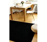 floor factory Alfombra Moderna Kolibri Negra 200x290cm moqueta Pelo Corto Colorida y de fácil Cuidado