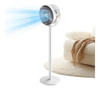 Floor Fan - 4-Level Height Adjustable Rechargeable Cordless Tabletop Fan