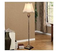Floor lamp European Style Floor Lamp Retro Bedroom Living Room Creative American Country Bedside Lamp Study Floor Lamp