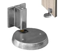 Floor Mount Door Stopper, Mechanical Windproof Holder, Silent Anti-Collision Catch, Bottom Securing Fixture, Ideal for Bathroom, Entryway, Bedroom, Workstation, Indoor Open Position Use