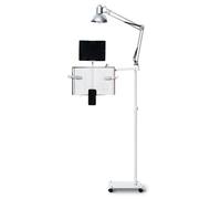Floor Reading Stand Book Holder,Book Holder For Reading in Bed,With Wheels,3-Color Temperature Remote Control Lamp,For Textbooks,Magazines,Mobile Phones, LJJY-KK