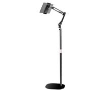 Floor Reading Stand Book Holder,Foldable Reading Shelf Floor-Standing,Adjustable Height,360 ° Rotation in All Directions,Suitable For Tablets, Mobile Phones, Reading, Live Streaming, LJJY-KK
