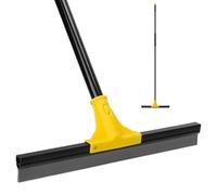Floor Squeegee, Long Handle Garage Squeegee, Detachable Window Cleaning Tool, Multi- Scraper, Water Removal for Glass Doors, Showers, Pools, Cars, Balconies, Bathrooms, Kitchens, RVs