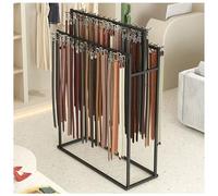 Floor-Standing Belt Rack,Commercial Grade Floor Mounted Belt Hanger nizer Men's Closet Rack with Hooks for Belts Ties Scarves Shawls & Purses Black 150x40x150cm