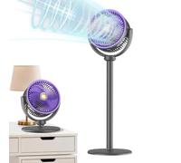Floor Standing Fan, Quiet Cooling System, Five Speed 90° Oscillating